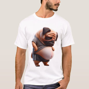 Lustiger dicker Mops Chonk Hund Fetter Mops Hundel T-Shirt