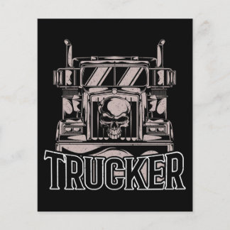 Lustiger Diesel-LKW-Fahrer Big Rig Sattelzug Flyer