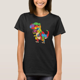 Lustiger Dinasour T-Rex Autistischer Autismus-Bewu T-Shirt