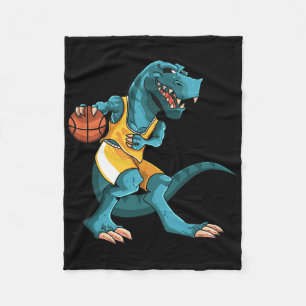 Lustiger Dino spielt Sketll T-Rex Liebhaber Spiele Fleecedecke