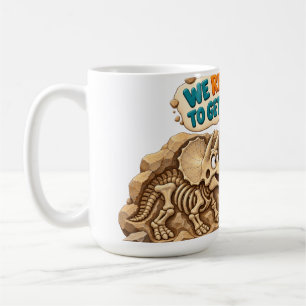 Lustiger Dinosaurier-Fossil-Humor Kaffeetasse