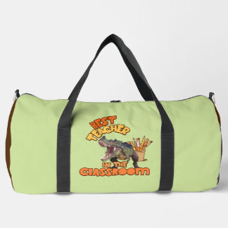 Lustiger Dinosaurier-Kunstlehrer Kreativer Klassen Duffle Bag