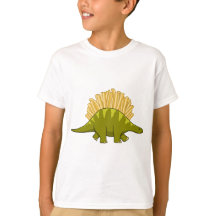 Lustiger Dinosaurier mit Pommes Frites