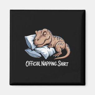 Lustiger Dinosaurier Schlafender Dinosaurierliebha Magnet