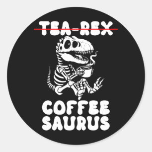 Lustiger Dinosaurier-Skelett-Kostüm Goth Tea-Rex Runder Aufkleber
