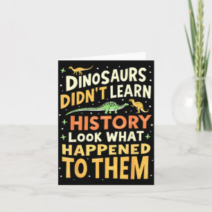 Lustiger Dinosaurier Sozialkunde Lehrer Schüler Ki Karte