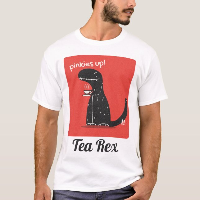 Lustiger Dinosaurier-Teepun Tee Rex (Vorderseite)