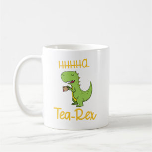 Lustiger Dinosaurier-trinkender Tee Rex Kaffeetasse