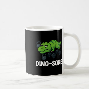 Lustiger Dinosore T-Rex-Gymnastik-Workout  Kaffeetasse