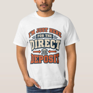 Lustiger Direct Deposit Retro T-Shirt