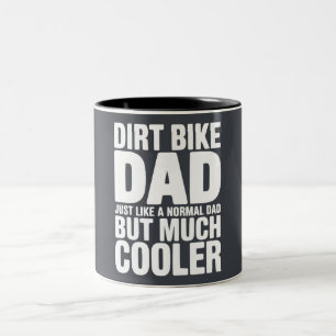 Lustiger Dirt Bike Dad Humor Kühler Motocross Vate Zweifarbige Tasse