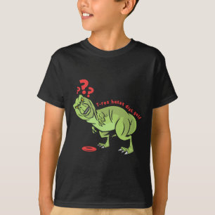 Lustiger Disc Golf T Rex Kinder T-Shirt