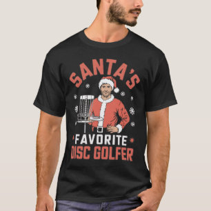 Lustiger Disc Golf Weihnachten Männer Xmas Disc Go T-Shirt