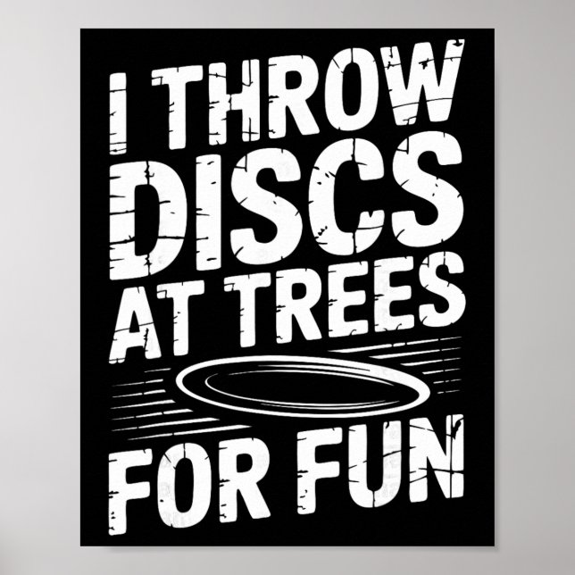 Lustiger Discgolfplatz  Poster (Vorne)