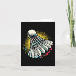 Lustiger Dminton-Spieler Liebt Shuttledesign 22  Karte