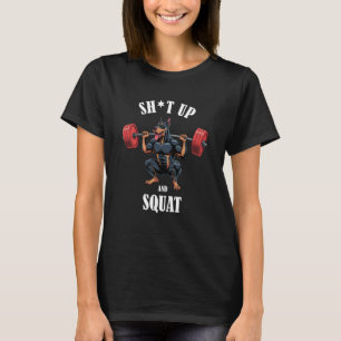 Lustiger Dobermann Pinscher Kniebeugen Workout Gew T-Shirt