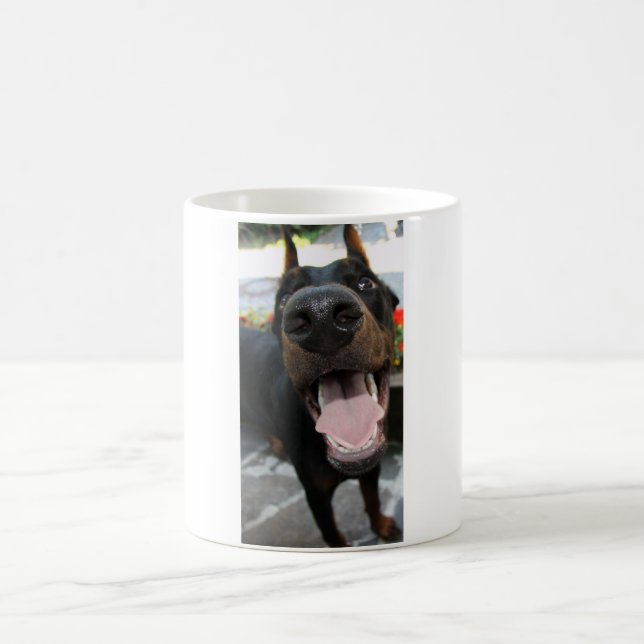 Lustiger Dobermann Tasse (Mittel)