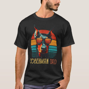 Lustiger Dobermann-Vater Retro Vintage Hundebesitz T-Shirt
