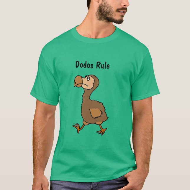 Lustiger Dodo-Vogel-Entwurf T-Shirt (Vorderseite)