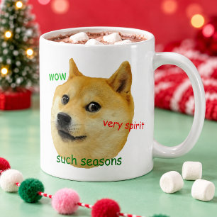 Lustiger Doge-Meme Shiba Inu Feiertag Solche Jahre Tasse