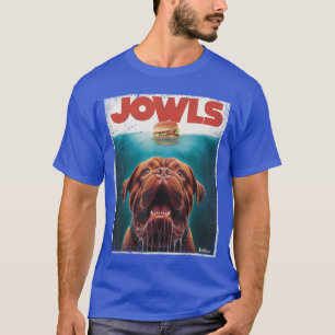Lustiger Dogue De Bordeau Wangen Hundemama Hund Pa T-Shirt