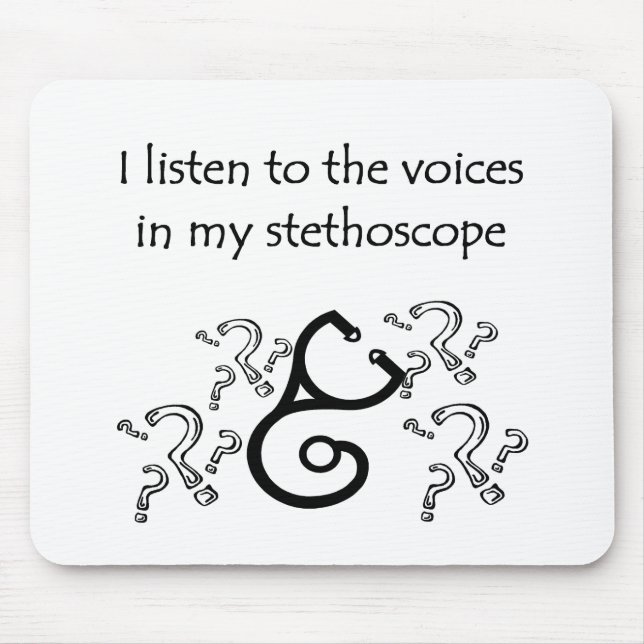 Lustiger Doktor oder Krankenschwester-T - Shirts Mousepad (Vorne)