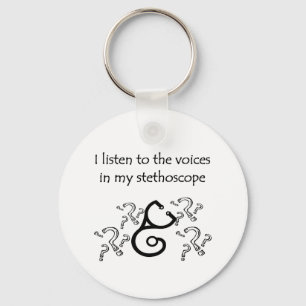 Lustiger Doktor oder Krankenschwester-T - Shirts Schlüsselanhänger