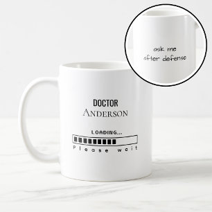 Lustiger Doktortitel-Abschluss Doktor Name wird ge Kaffeetasse