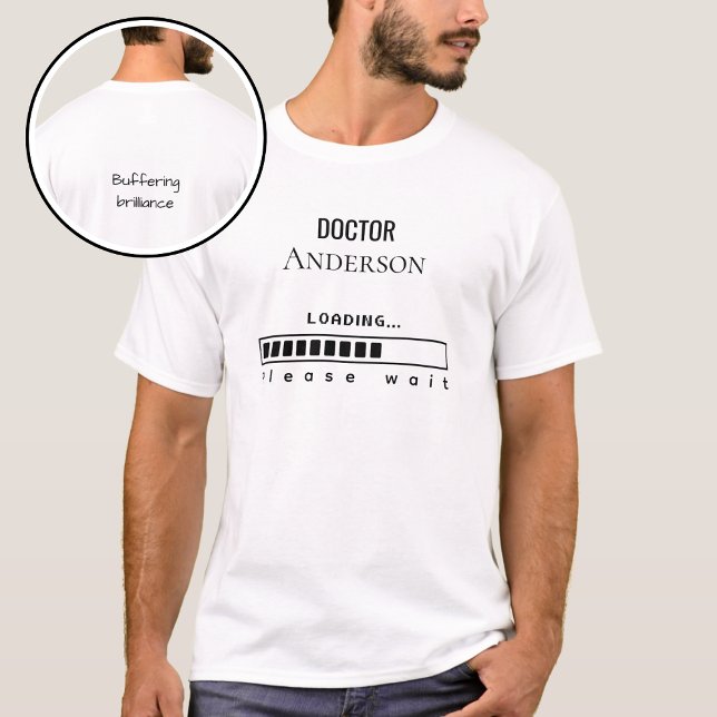 Lustiger Doktortitel PhD Abschluss Name wird gelad T-Shirt (Von Creator hochgeladen)