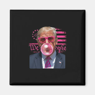 Lustiger Donald Trump Kaugummi Pink 4. Juli Ame Magnet