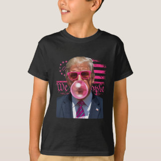 Lustiger Donald Trump Kaugummi Pink 4. Juli Ame T-Shirt