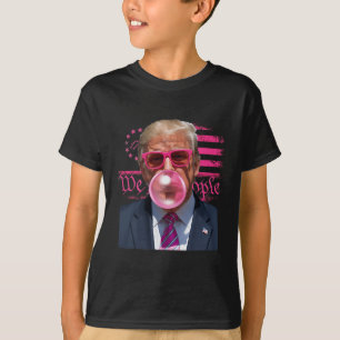 Lustiger Donald Trump Kaugummi Pink 4. Juli Ame T-Shirt