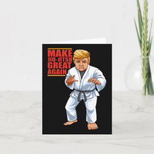 Lustiger Donald Trump Republikaner - Jiu-jitsu und Karte