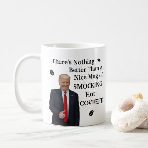 Lustiger Donald Trump Smocking heißer Covfefe Kaffeetasse