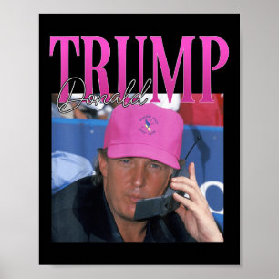 Lustiger Donald Trump Vermisst Ihr Mich Schon Y2k Poster