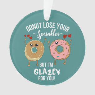 Lustiger Donut Freund Freundin Ehefrau Ehemann Ornament