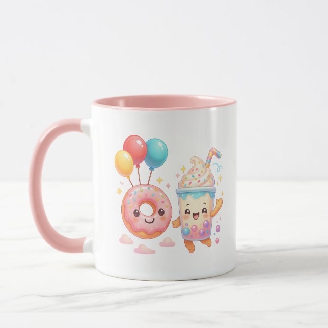 Lustiger Donut  Tasse (Links)