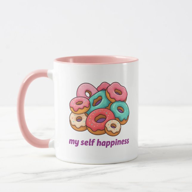 Lustiger Donut  Tasse (Links)