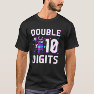Lustiger doppelter Zehner 10. Geburtstag 10 Jahre T-Shirt