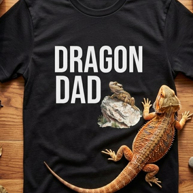 Lustiger Drachen-Vater Bartagame T-Shirt (Von Creator hochgeladen)