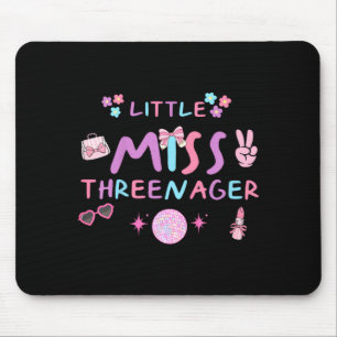 Lustiger Dreijähriger glückliche 3. Geburtstagsfei Mousepad