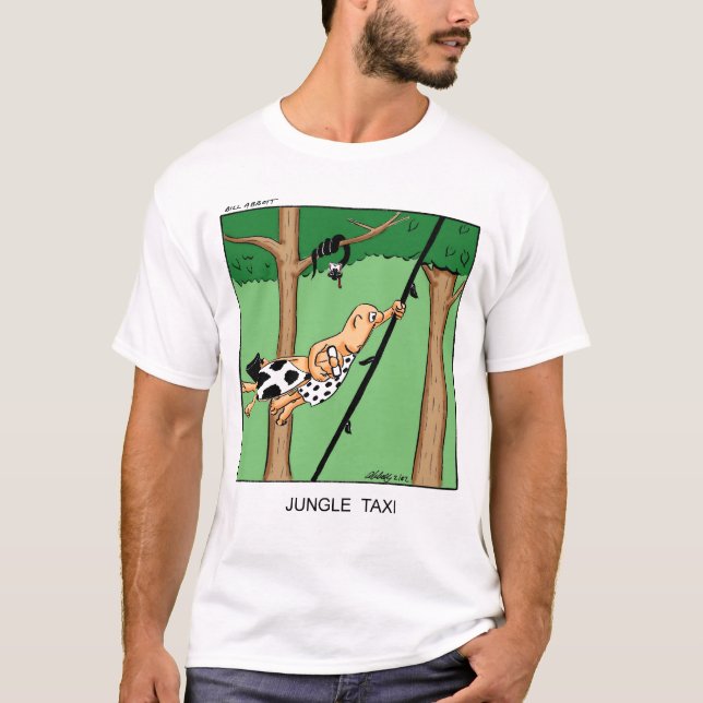 lustiger Dschungeltaxi-T - Shirt (Vorderseite)