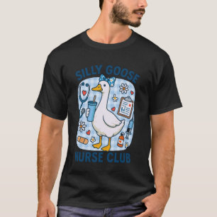 Lustiger Dummer-Gans-Krankenschwester-Club Kranken T-Shirt