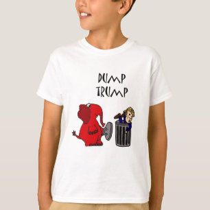 Lustiger Dump-Trumpf-politische Cartoon-Kunst T-Shirt