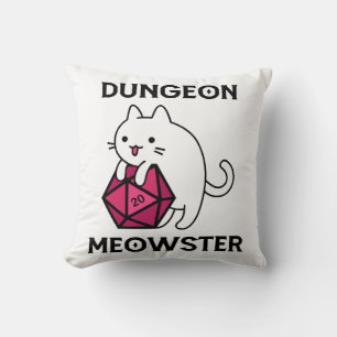 Lustiger Dungeon-Meister-Katze Kissen