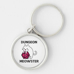 Lustiger Dungeon-Meister-Katze Schlüsselanhänger