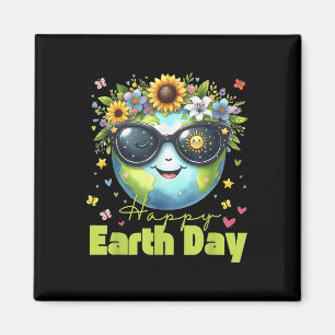 Lustiger Earth Day 2025 Rettet den Planeten Cute S Magnet