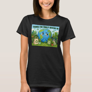 Lustiger Earth Day Planet Öko Grafik T-Shirt