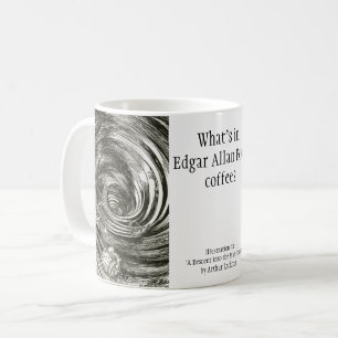 Lustiger Edgar Allan Poe-Strudel-Kaffee Rackham Tasse