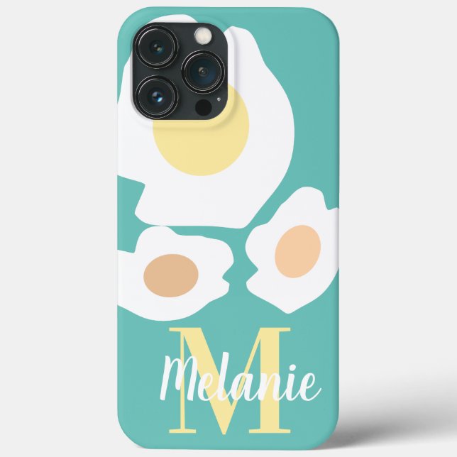 Lustiger Ei-Muster-Name Case-Mate iPhone Hülle (Rückseite)